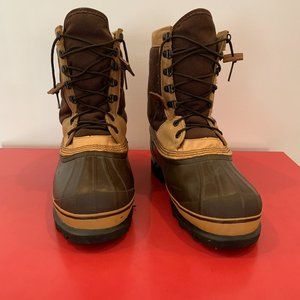 Men's Sorel Winter Boot Waterproof with Liner Size 10 Brown
